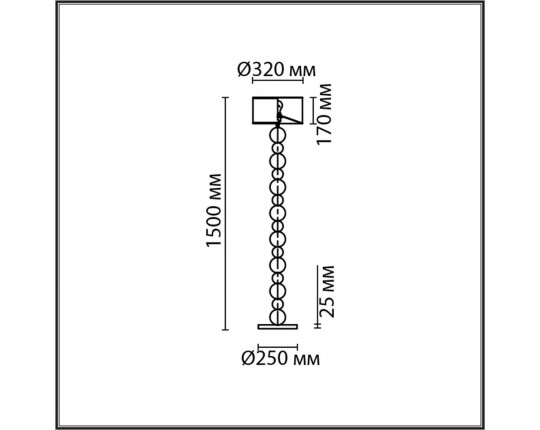 Торшер Lumion Neoclassi Navila 8079/1F