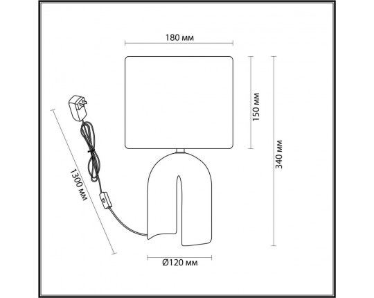 Настольная лампа Lumion Moderni Stacy 5661/1T