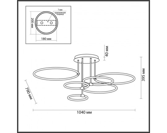 Потолочная люстра Lumion URSULA 6506/99CL