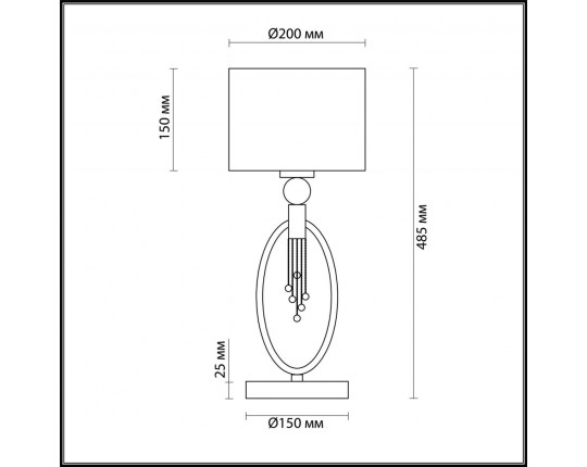 Настольная лампа Lumion Neoclassi Santiago 4516/1T