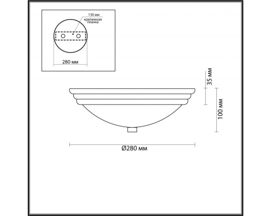 Настенно-потолочный светильник Lumion Vintage Kayla 5261/2C