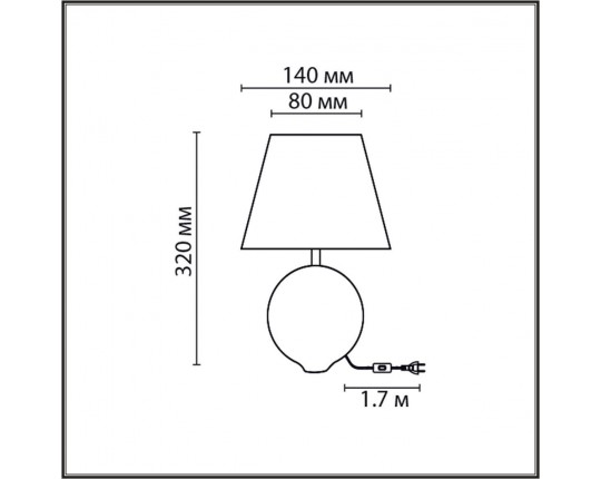 Настольная лампа Lumion Moderni Tapala 8140/1T