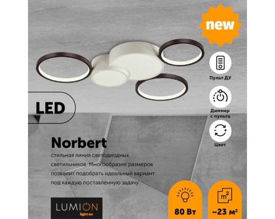 Потолочный светодиодный светильник Lumion Norbert 5253/80CL