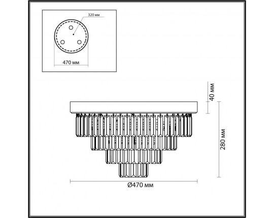 Потолочная люстра Lumion Classi Zaha 5257/6C