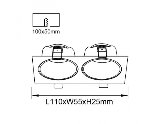 Встраиваемый светильник Mantra ANTILLA 9170