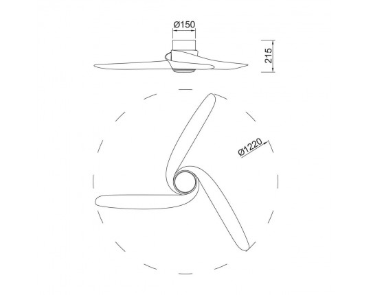 Люстра-вентилятор Mantra GROENLAND 9067