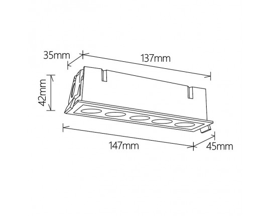 Встраиваемый светильник Mantra BLAU 9132