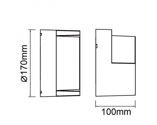 Уличный настенный светодиодный светильник Mantra Creek 8854
