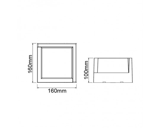 Уличный настенный светодиодный светильник Mantra Creek 8864