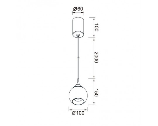 Подвесной светодиодный светильник Mantra Drop 8891