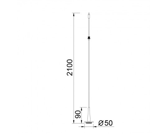 Подвесной светильник без плафона и основания Mantra Andromeda 9345