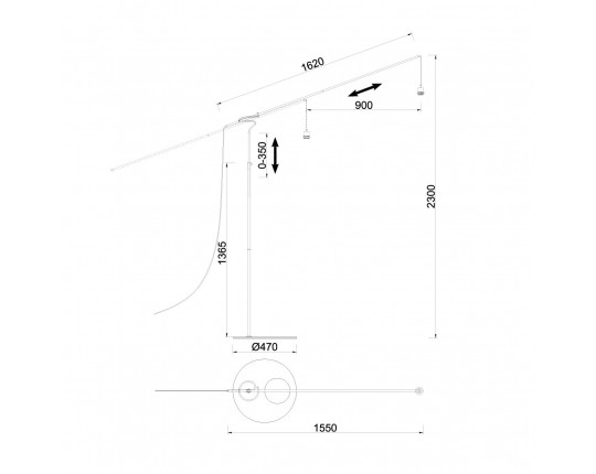 Торшер Mantra Ruti Ricca 9445+9448