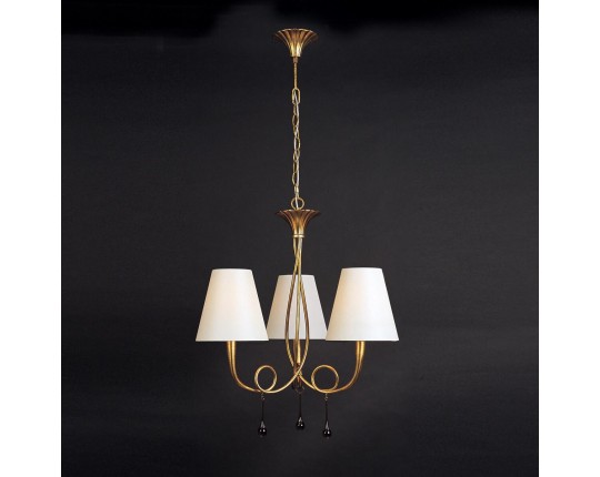 Подвесная люстра Mantra Paola Painted Gold 3542