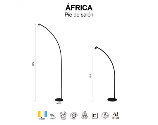 Торшер Mantra Africa 9417