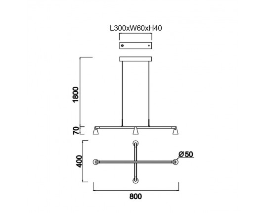 Подвесная люстра Mantra Africa 9410