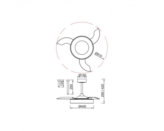 Люстра-вентилятор Mantra NISEKO FAN S 9013