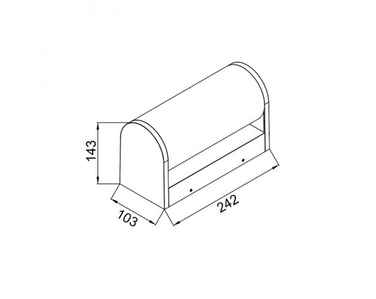 Настенный уличный светильник Mantra GANT 9280