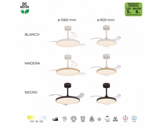 Люстра-вентилятор Mantra SLIM FAN 9007