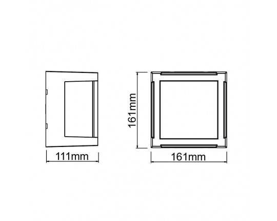 Уличный настенный светодиодный светильник Mantra Creek 8852