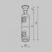 Крепление настенное Wall двойное Maytoni Technical TRA155CW-D1-PT
