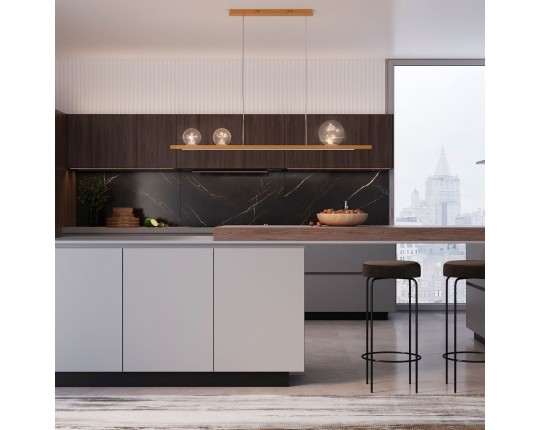 Подвесной светильник Crystal Lux AHORA SP1  L1200 BRASS