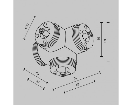 Аксессуар Maytoni Technical CA019L4C-B