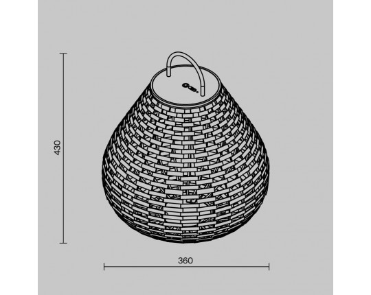 Уличный переносной аккумуляторный светильник Maytoni Outdoor Plet O530FL-L5B3K