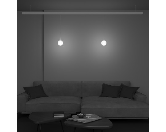 Трековый подвесной светодиодный светильник Maytoni Technical Luna TR039-4-5WTW-DD-W