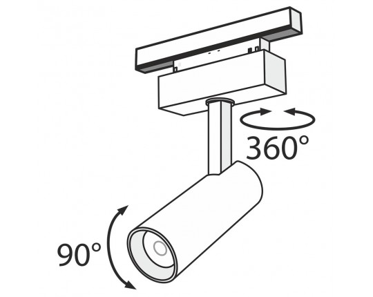 Трековый светодиодный светильник Maytoni Track Lamps TR019-2-10W4K-B