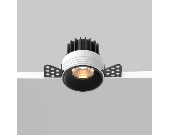 Встраиваемый светодиодный светильник Maytoni Round DL058-7W3K-TRS-B