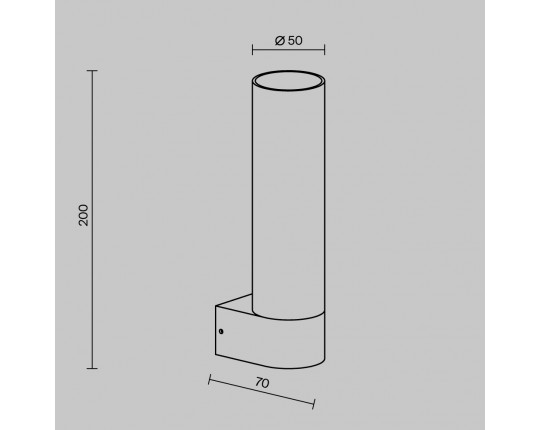 Уличный настенный светильник Maytoni Outdoor Tube O508WL-L5B3K