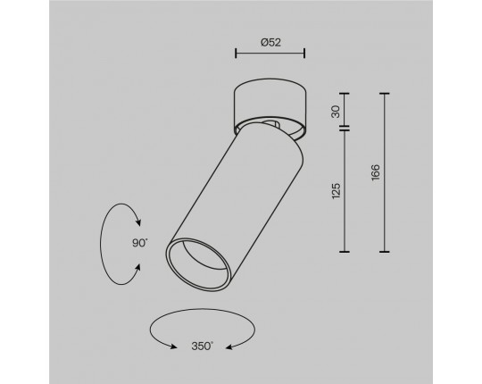 Потолочный светильник Maytoni Technical Ceiling FOCUS LED C055CL-L12W4K-W-PT