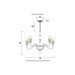 Подвесная люстра Crystal Lux SILVESTRO SP8 AMBER