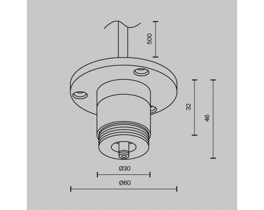Аксессуар Maytoni Technical CA022BO-P-B