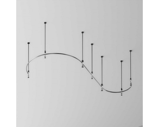 Шинопровод круглый из полукругов 1200мм Maytoni Technical FLARITY Busbar trunkings Flarity TRX154-2SR-D1200-B