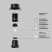 Встраиваемый светильник Maytoni Technical Dip DL116-10W-2.7K-B