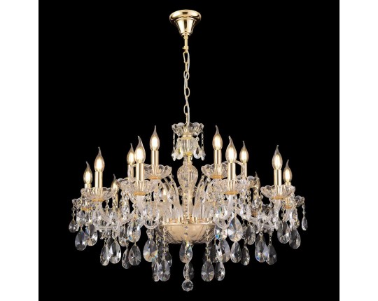 Подвесная люстра Crystal Lux MONICA SP10+5 GOLD