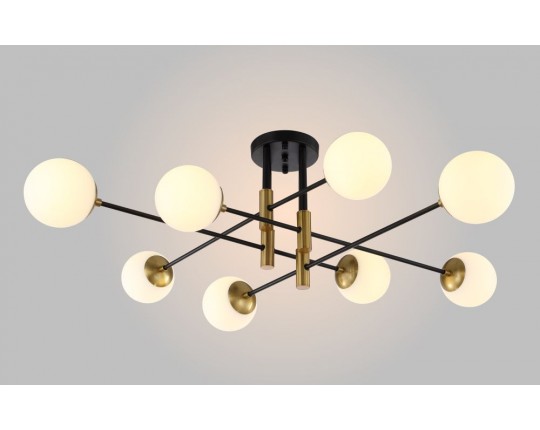 Потолочная люстра Crystal Lux Fidel PL8 Black