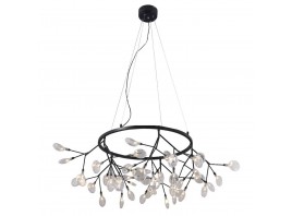 Подвесная светодиодная люстра Crystal Lux Evita SP45 D BLack/Transparent