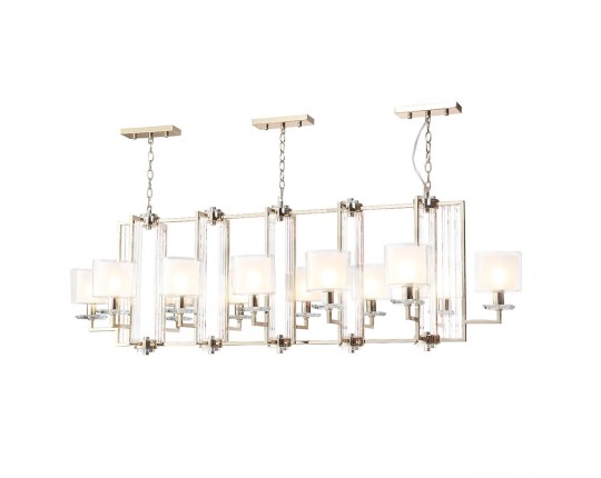 Подвесная люстра Crystal Lux Nicolas SP12 L1600 Gold/White