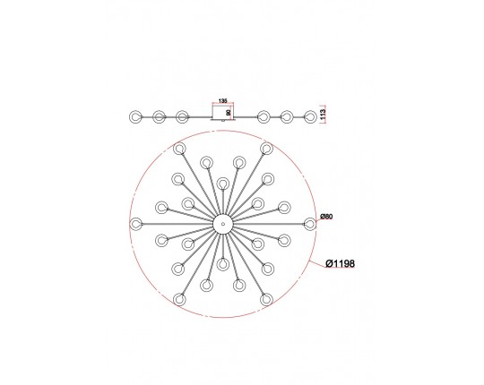 Потолочная люстра Freya Celebrity FR5242CL-24BS1 Потолочная люстра Freya Celebrity FR5242CL-24BS1