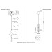 Подвесной светодиодный светильник Crystal Lux Quasar SP14W Led Transparent