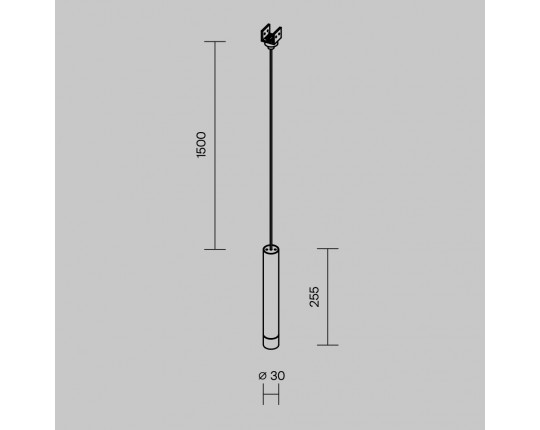 Уличный трековый светильник Maytoni Outdoor O-TR01-1-P-8WW3K Уличный трековый светильник Maytoni Outdoor O-TR01-1-P-8WW3K