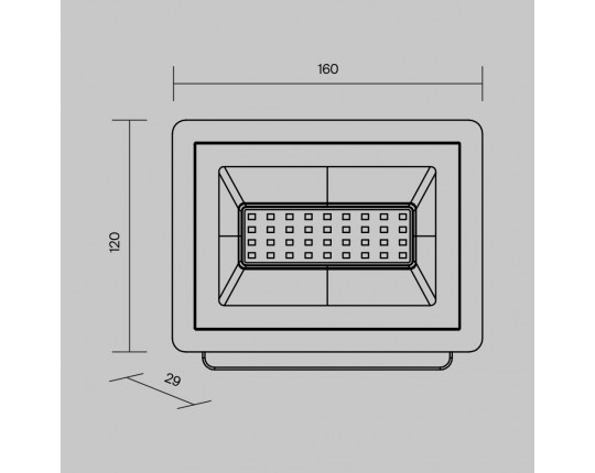 Прожектор светодиодный Maytoni Flood 30W 6500K FL001-L30B6K Прожектор светодиодный Maytoni Flood 30W 6500K FL001-L30B6K