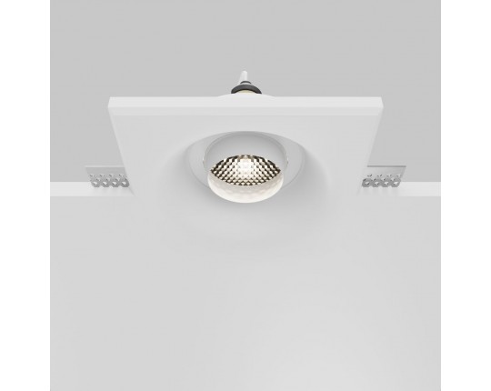 Встраиваемый светильник Maytoni Technical Gyps Modern DL006-GU10-RD-W