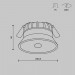 Встраиваемый светильник Maytoni Technical Downlight DL055-8W3K-SEN-W