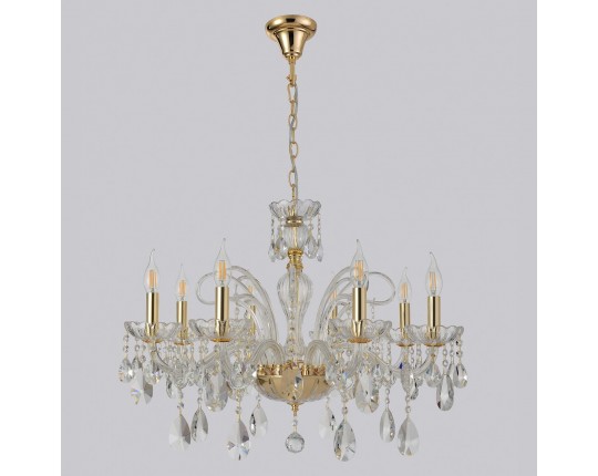 Подвесная люстра Crystal Lux MONICA SP8 GOLD