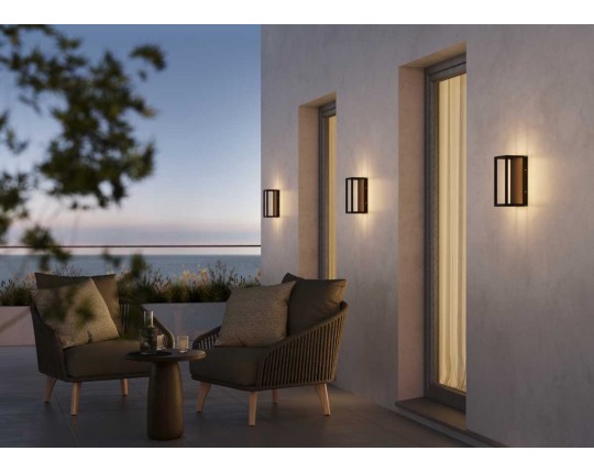 Уличный настенный светильник Maytoni Outdoor Frame O527WL-L12B3K