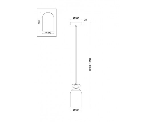 Подвесной светильник Freya Pitch FR5365PL-01CH