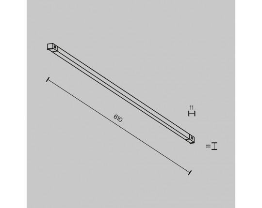 Трековый светильник Maytoni Technical EXILITY X Basis TR240-2-12W3K-B